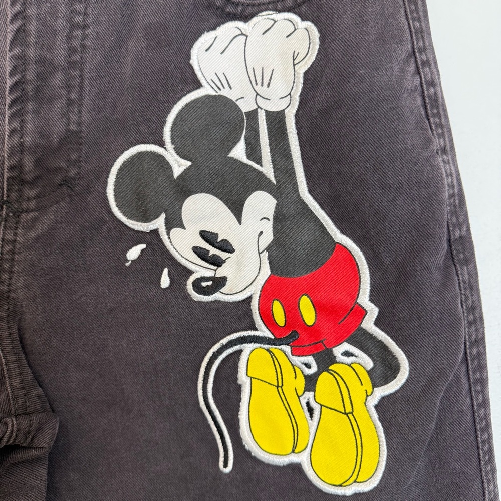 JouJou Vintage Disney Micky Black Jeans 90’s Women’s Junior Size 11 High Waist - Picture 3 of 14